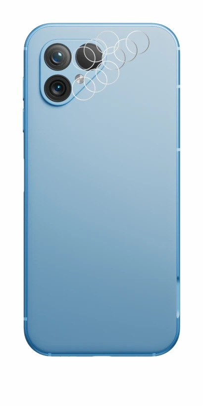 Abbildung des Geräts Fairphone 5 (NUR Kameraschutz) mit einer Vielzahl des Displayschutzes.