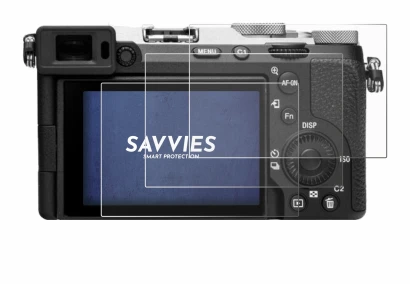 Abbildung des Geräts Sony Alpha 7C II (ILCE-7CM2) mit einer Vielzahl des Displayschutzes.