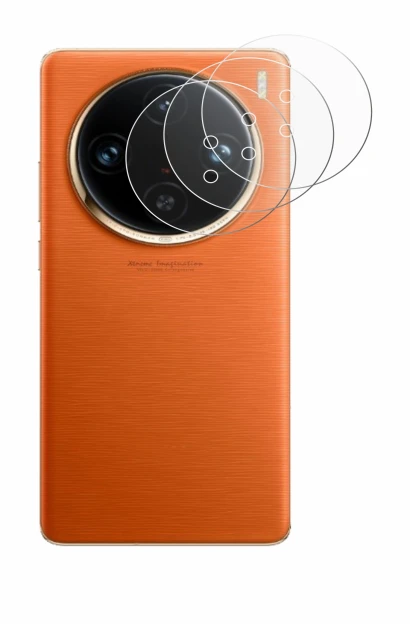 Abbildung des Geräts Vivo X100 Pro (NUR Kameraschutz) mit einer Vielzahl des Displayschutzes.