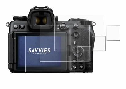 Abbildung des Geräts Nikon Z6 III mit einer Vielzahl des Displayschutzes.