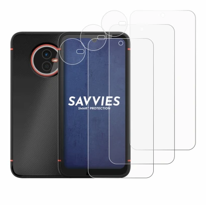 Abbildung des Geräts Gigaset GX4 Pro (Display+Kamera) mit einer Vielzahl des Displayschutzes.