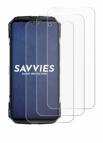 Abbildung des Geräts Doogee S118 Pro mit einer Vielzahl des Displayschutzes.