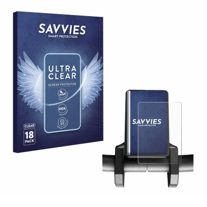 Vorderseite einer Produktverpackung mit dem Markenlogo Savvies. Daneben ist das Gerät Joyor S10-S V2 mit dem zugehörigen Displ