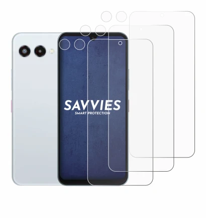 Abbildung des Geräts Telekom T Phone 3 (Display+Kamera) mit einer Vielzahl des Displayschutzes.