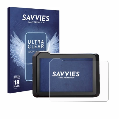 Vorderseite einer Produktverpackung mit dem Markenlogo Savvies. Daneben ist das Gerät KTM 990 Duke 2024 mit dem zugehörigen Di