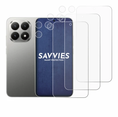 Abbildung des Geräts Xiaomi 15T (Display+Kamera) mit einer Vielzahl des Displayschutzes.