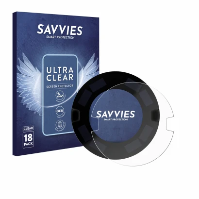 Vorderseite einer Produktverpackung mit dem Markenlogo Savvies. Daneben ist das Gerät OOONO P-DISC NO3 mit dem zugehörigen Dis