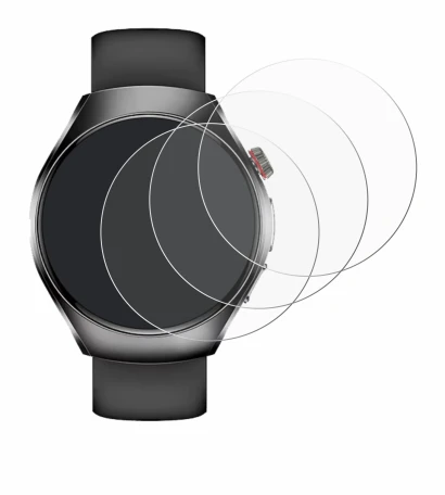 Abbildung des Geräts Smartwatch ET460 1.47" mit einer Vielzahl des Displayschutzes.