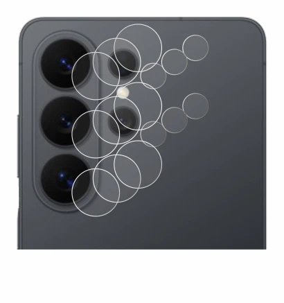 Abbildung des Geräts Samsung Galaxy S26 Ultra (NUR Kameraschutz) mit einer Vielzahl des Displayschutzes.