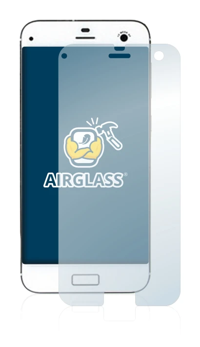 Abbildung des Geräts ZTE Blade S7 mit einer Vielzahl des Displayschutzes.