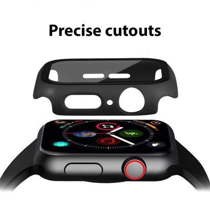 Seitenansicht der Smartwatch und des Cases