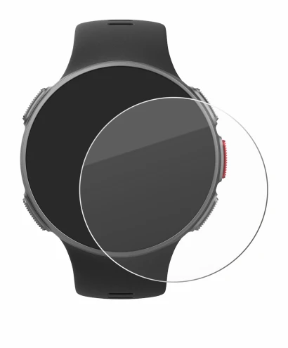 Abbildung des Geräts Polar Vantage V mit einer Vielzahl des Displayschutzes.