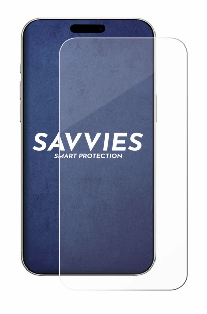 Abbildung des Geräts Apple iPhone 16 Pro mit einer Vielzahl des Displayschutzes.