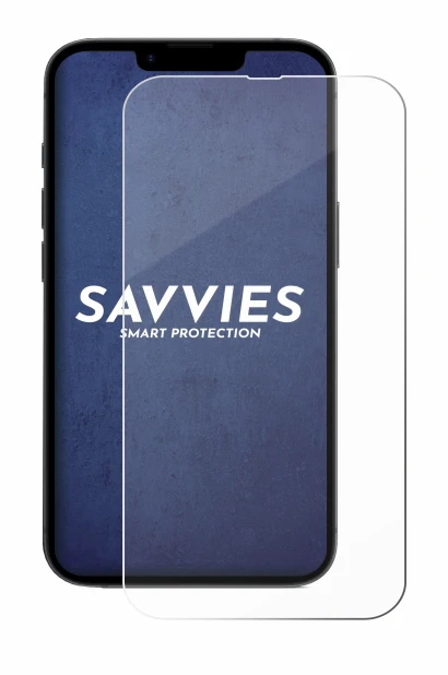 Abbildung des Geräts Apple iPhone 16e mit einer Vielzahl des Displayschutzes.