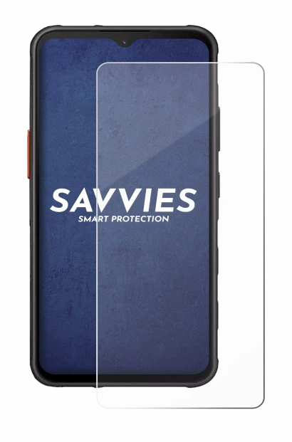 Abbildung des Geräts Samsung Galaxy XCover 7 Enterprise Edition mit einer Vielzahl des Displayschutzes.