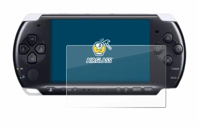 Abbildung des Geräts Sony PSP 3000 mit einer Vielzahl des Displayschutzes.