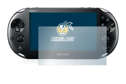 Abbildung des Geräts Sony Playstation Vita mit einer Vielzahl des Displayschutzes.