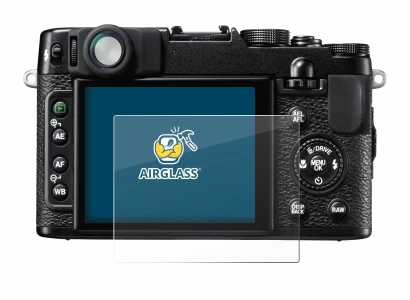 Abbildung des Geräts Fujifilm FinePix X10 mit einer Vielzahl des Displayschutzes.