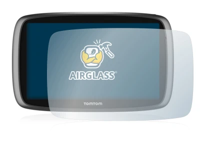 Abbildung des Geräts TomTom GO 6100 mit einer Vielzahl des Displayschutzes.