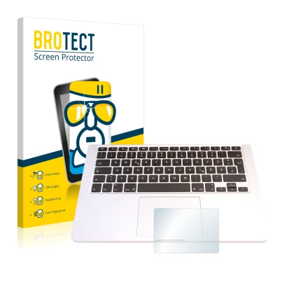 Vorderseite einer Produktverpackung mit dem Markenlogo BROTECT. Daneben ist das Gerät Apple MacBook Pro 13.3" 2015 (Touch Trac