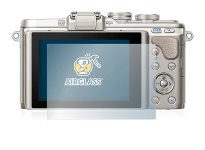 Abbildung des Geräts Olympus PEN E-PL8 mit einer Vielzahl des Displayschutzes.