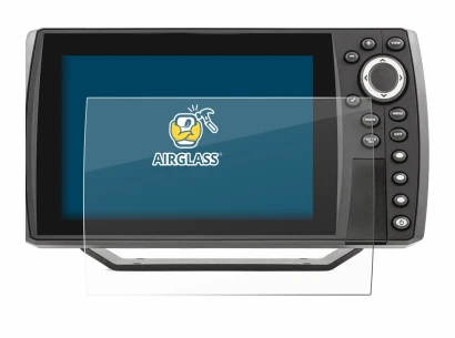 Abbildung des Geräts Humminbird Helix 7 mit einer Vielzahl des Displayschutzes.