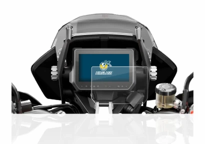 Abbildung des Geräts KTM 1290 Super Adventure S 2017 Tachoanzeige mit einer Vielzahl des Displayschutzes.