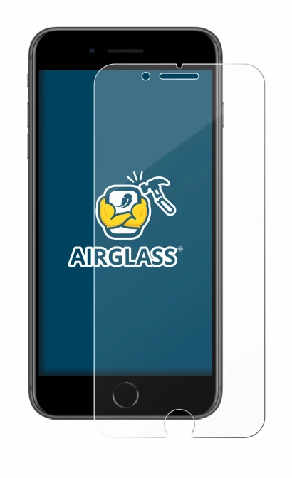 Abbildung des Geräts Apple iPhone 8 Plus mit einer Vielzahl des Displayschutzes.
