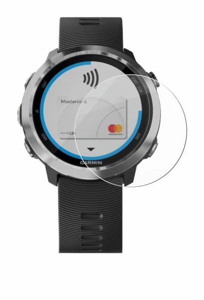 Abbildung des Geräts Garmin Forerunner 645 mit einer Vielzahl des Displayschutzes.