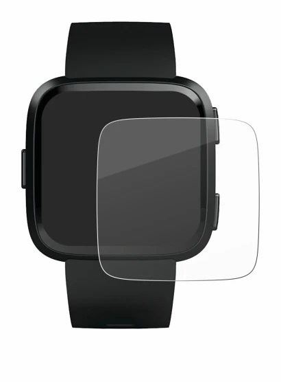 Abbildung des Geräts Fitbit Versa mit einer Vielzahl des Displayschutzes.