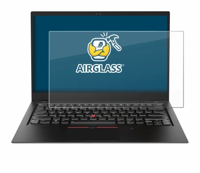 Abbildung des Geräts Lenovo ThinkPad X1 Carbon (6. Gen.) mit einer Vielzahl des Displayschutzes.