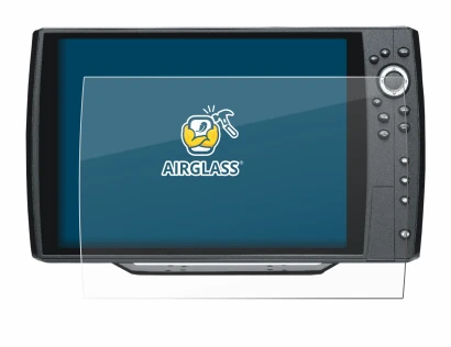 Abbildung des Geräts Humminbird Helix 12 mit einer Vielzahl des Displayschutzes.