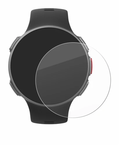 Abbildung des Geräts Polar Vantage V mit einer Vielzahl des Displayschutzes.