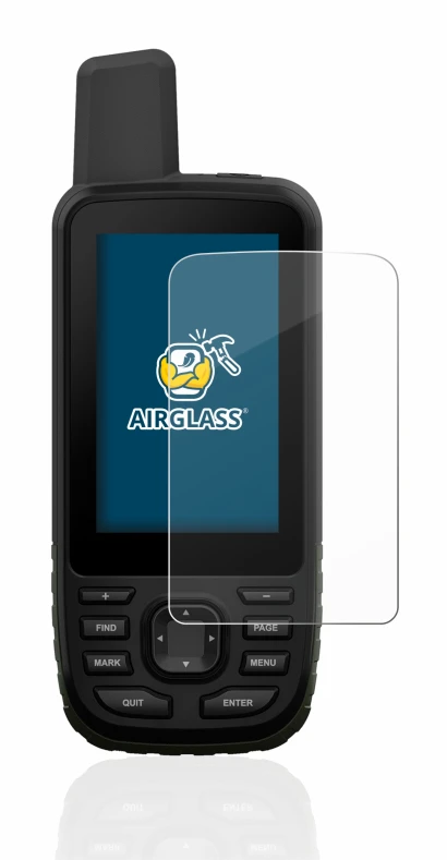 Abbildung des Geräts Garmin GPSMAP 66s mit einer Vielzahl des Displayschutzes.