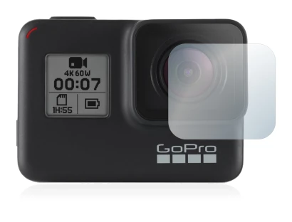 Abbildung des Geräts GoPro Hero 7 Black (Linse) mit einer Vielzahl des Displayschutzes.