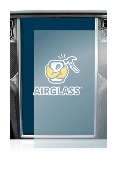 Abbildung des Geräts Tesla Model X mit einer Vielzahl des Displayschutzes.