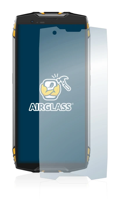 Abbildung des Geräts Blackview BV6800 Pro mit einer Vielzahl des Displayschutzes.