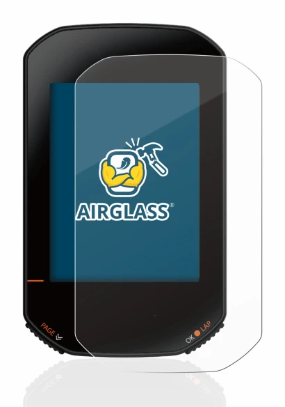 Abbildung des Geräts Bryton Rider 420 mit einer Vielzahl des Displayschutzes.