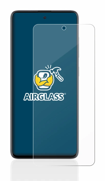 Abbildung des Geräts Samsung Galaxy A51 mit einer Vielzahl des Displayschutzes.