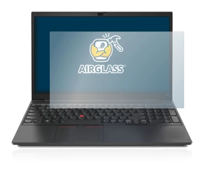 Abbildung des Geräts Lenovo ThinkPad E15 mit einer Vielzahl des Displayschutzes.