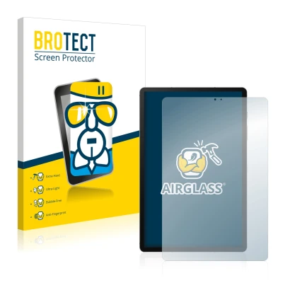 Vorderseite einer Produktverpackung mit dem Markenlogo BROTECT. Daneben ist das Gerät Samsung Galaxy Tab S6 2020 mit dem zugeh