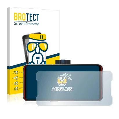 Vorderseite einer Produktverpackung mit dem Markenlogo BROTECT. Daneben ist das Gerät Lenovo Legion Duel mit dem zugehörigen D