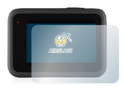 Abbildung des Geräts GoPro Hero 9 Black mit einer Vielzahl des Displayschutzes.