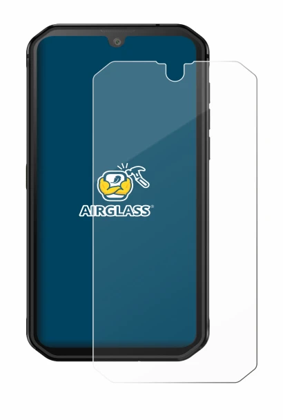 Abbildung des Geräts Blackview BV9900E mit einer Vielzahl des Displayschutzes.