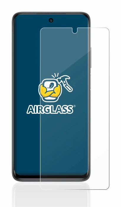 Abbildung des Geräts Xiaomi Mi 10T Lite mit einer Vielzahl des Displayschutzes.