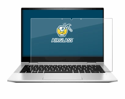 Abbildung des Geräts HP EliteBook x360 830 G8 mit einer Vielzahl des Displayschutzes.