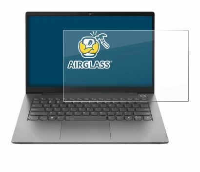 Abbildung des Geräts Lenovo ThinkPad T14 Gen 2 mit einer Vielzahl des Displayschutzes.