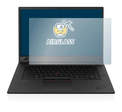 Abbildung des Geräts Lenovo ThinkPad P1 Gen 3 mit einer Vielzahl des Displayschutzes.