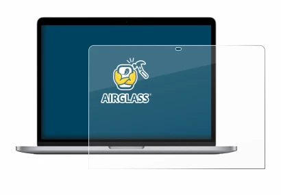 Abbildung des Geräts Apple MacBook Pro 13" M1 2020 mit einer Vielzahl des Displayschutzes.