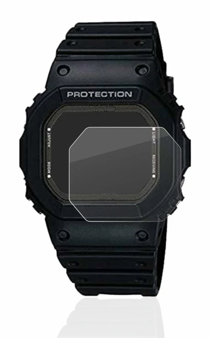 Abbildung des Geräts Casio G-Shock GW-5000-1JF mit einer Vielzahl des Displayschutzes.